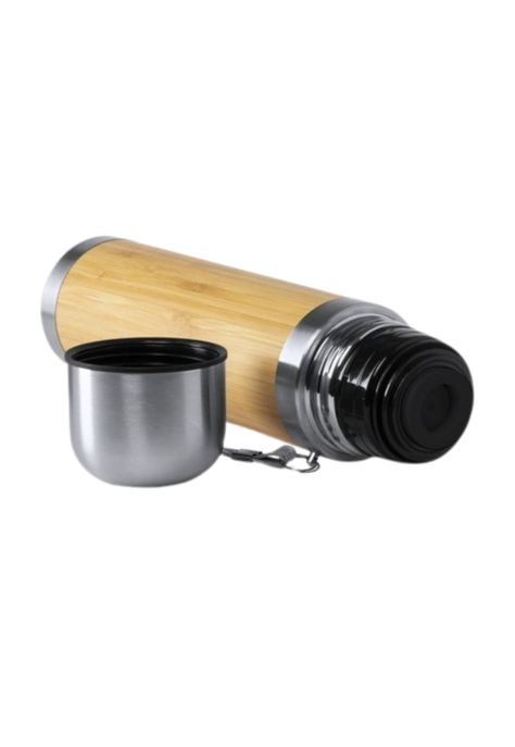 Termo Bambú Acero Inoxidable 430 ML-2