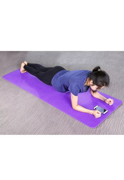 Mat Alfombrilla Yoga Pilates Ejercicio 8 MM Morado-5