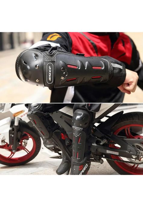 Set Rodilleras Coderas Moto Bicicleta Pro-5