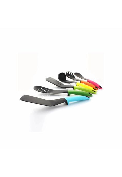 Set 6 Utensilios Cocina Antiadherentes Mango Silicona-2