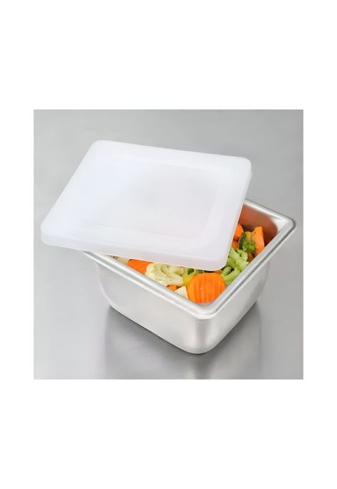 Pack 6 Deposito Gastronómico Acero Tapa 17X26 CM-3