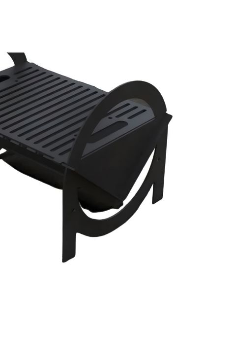 Fogón Brasero Armable Acero Parrilla 37x 50x 37 CM-1