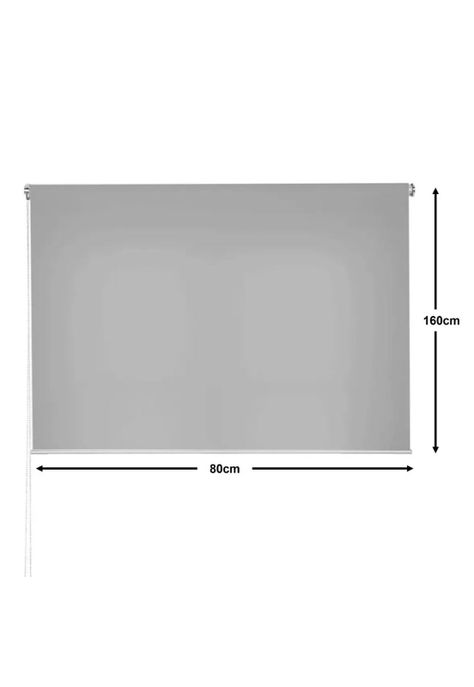 Cortina Roller Rustica Deluxe 80x160 CM Gris-3
