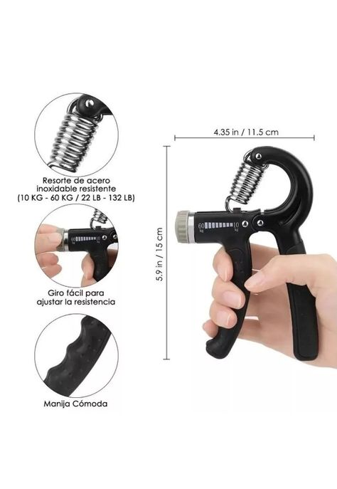 Kit Ejercitador Fortalecedor Manos 5 Piezas Ajustable-2