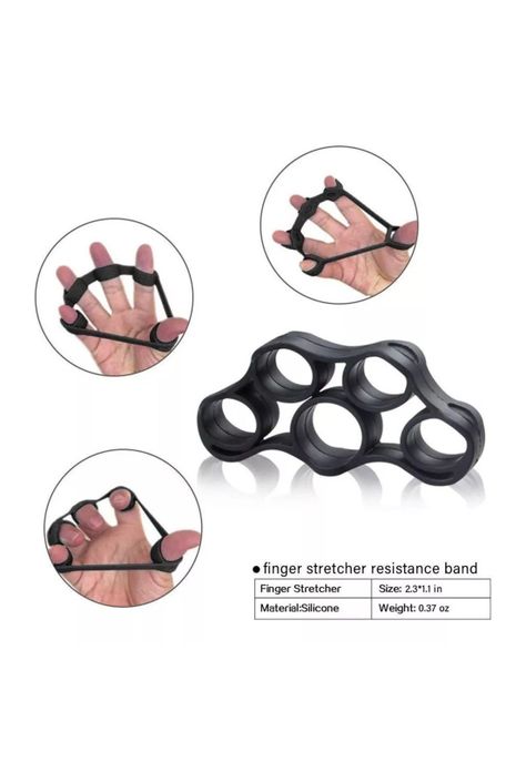 Kit Ejercitador Fortalecedor Manos 5 Piezas Ajustable-4