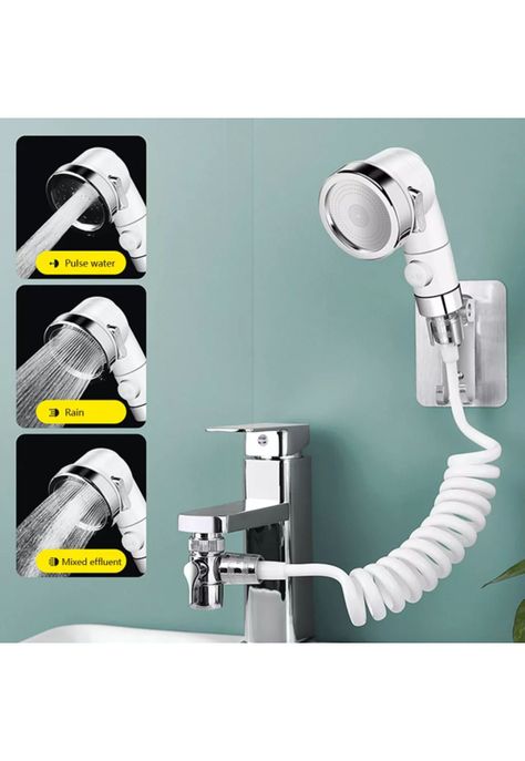 Kit Ducha Bidet Árabe Lavamanos Acero Inoxidable-5