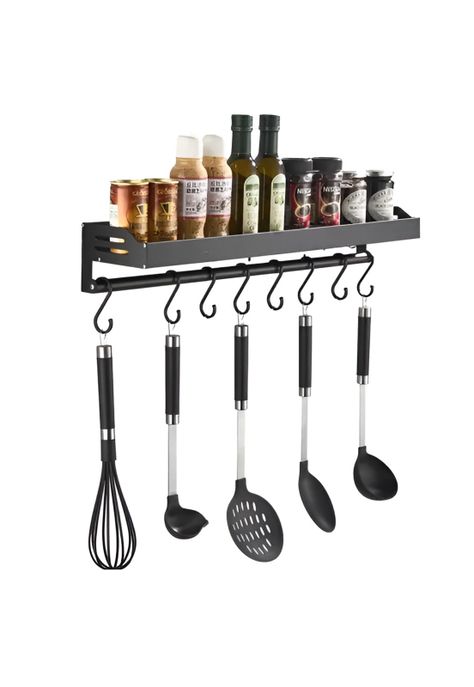 Set 10 Utensilios Cocina Silicona Antiadherente Negro-3