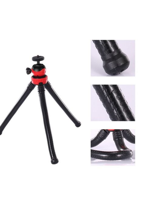 Kit Streaming Smartphone Trípode Flexible Luz Micrófono Control Remoto-1