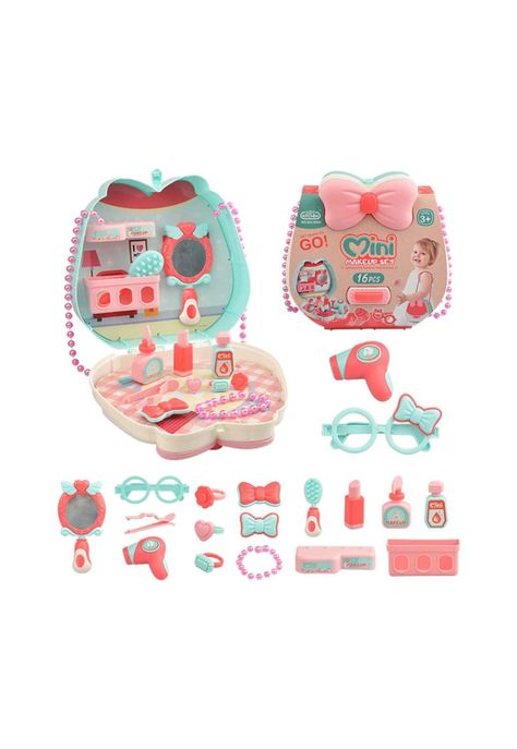 Kit Bolso Mini Make Up Maquillaje Infantil Aprendizaje 16 Piezas-2