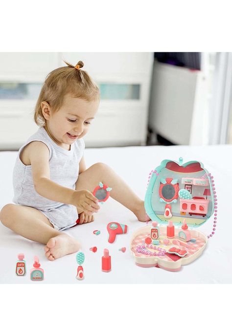 Kit Bolso Mini Make Up Maquillaje Infantil Aprendizaje 16 Piezas-3