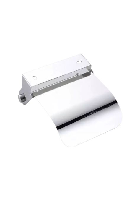 Soporte Papel Higiénico Baño Acero Inoxidable 13x14x4,5 CM Plateado-1