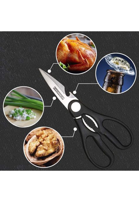 Set Cuchillo Acero Inoxidable 6 Piezas Antibacterial Negro-6
