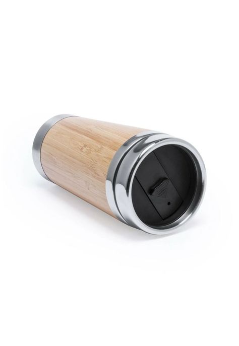 Vaso MUG Tapa Acero Bambú Ariston 500 ML-1