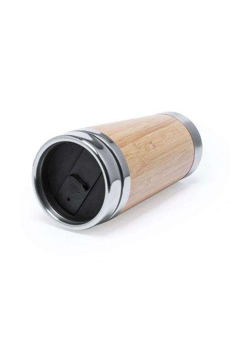 Vaso MUG Tapa Acero Bambú Ariston 500 ML-4