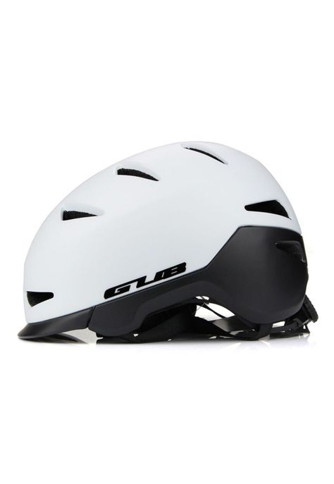 Casco Bicicleta Skate Regulable Profesional M Blanco-1