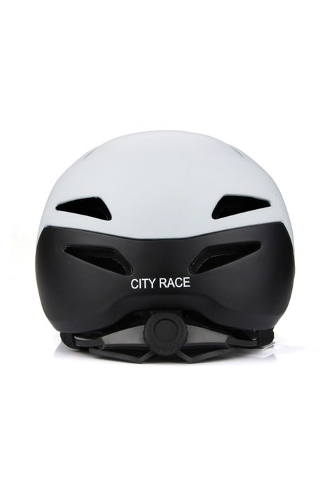 Casco Bicicleta Skate Regulable Profesional M Blanco-3