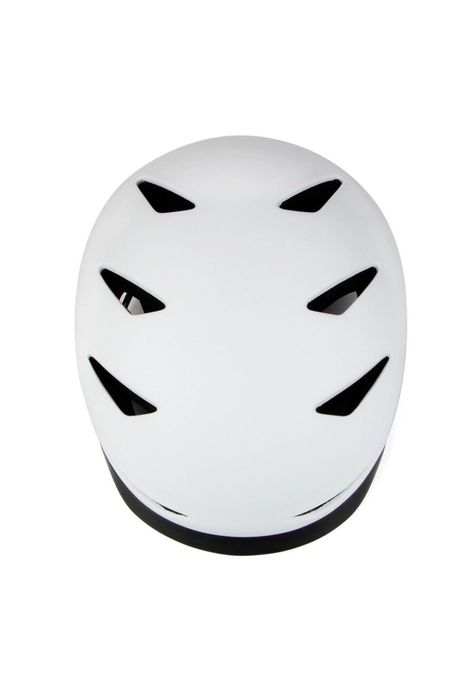 Casco Bicicleta Skate Regulable Profesional M Blanco-4