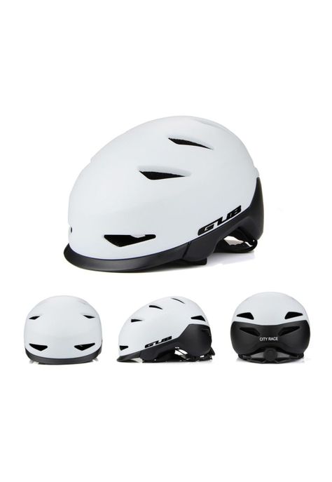 Casco Bicicleta Skate Regulable Profesional M Blanco-5