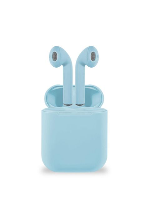 Audífonos Inalámbricos Bluetooth Táctil I12 Tws Celeste-1