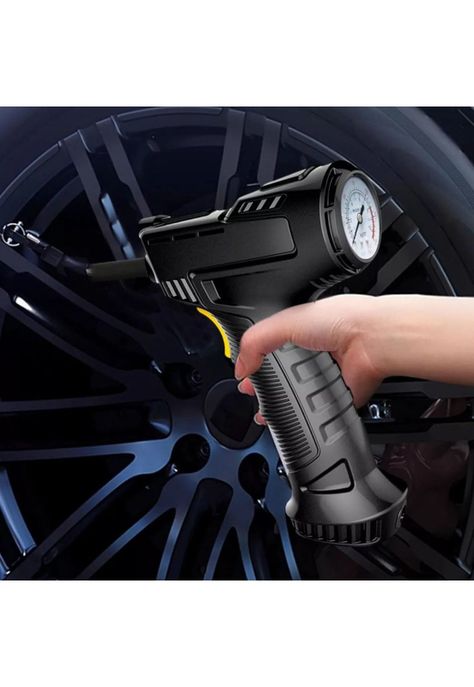 Compresor Portátil 12 V 120 Watt Infla Neumático Auto Negro-2