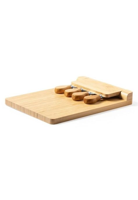 Set Tabla Quesos 4 Piezas Bambú Mildred-3