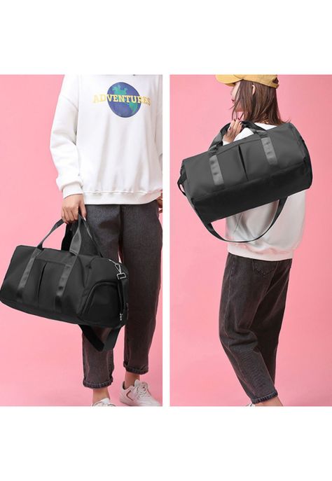 Bolso Duffel Viaje Deportivo Gimnasio Fitness 35 LT Negro-5