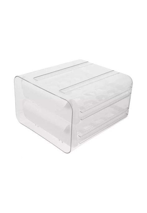 Organizador Portahuevos 2 Niveles 32 Huevos 26x23 CM Blanco-2