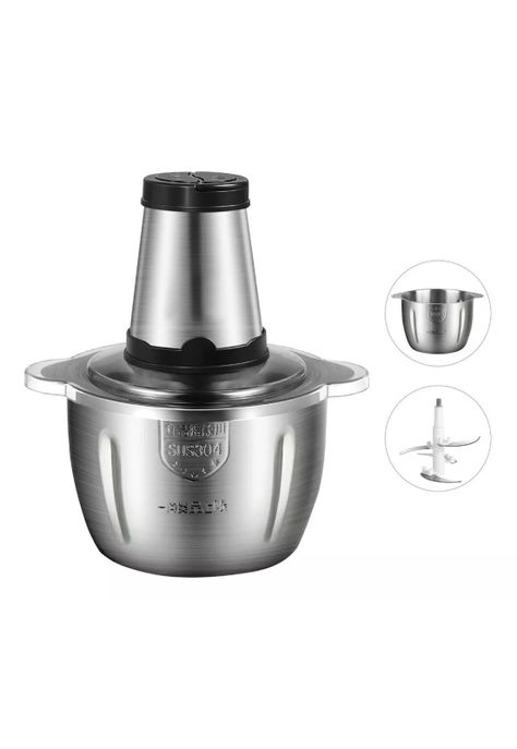 Picadora Trituradora Acero Inoxidable 2 Velocidades 2 LT-1