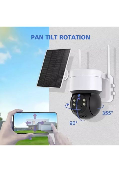 Cámara IP 1080 Solar LED Wifi Nocturna 360°-4
