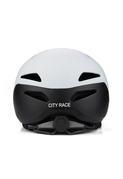 Casco Bicicleta Skate Regulable Profesional L Blanco-3