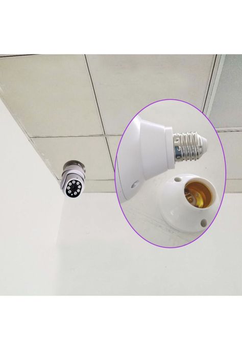 Cámara IP Ampolleta WIFI Seguimiento 360°-3