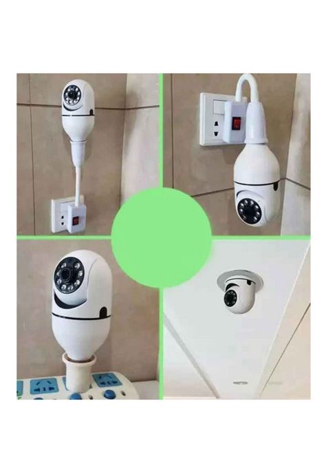 Cámara IP Ampolleta WIFI Seguimiento 360°-4