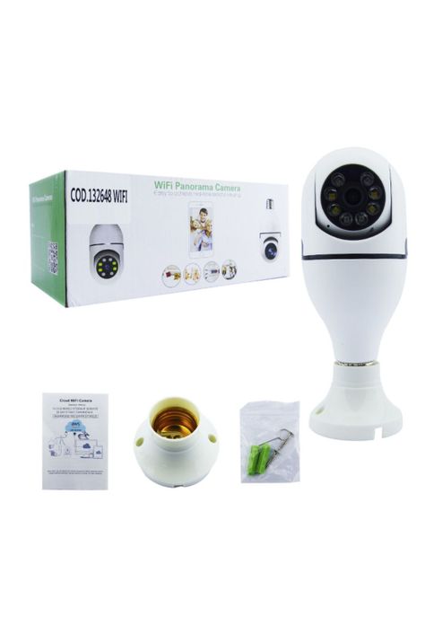 Cámara IP Ampolleta WIFI Seguimiento 360°-5