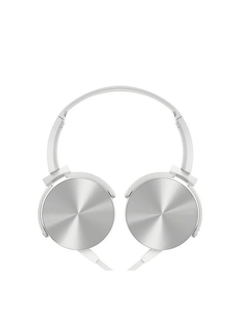 Audífono Extra Bass Micrófono 3.5 MM Plug Estéreo Blanco-1