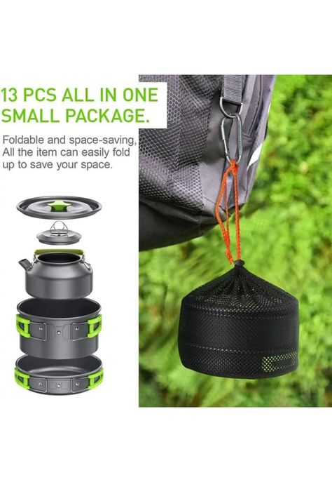 Kit Cocina Camping Ultra Ligero 8 Piezas Surtido-4