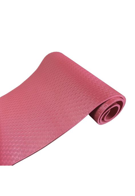Mat Alfombrilla Yoga Pilates Ejercicio 8 MM Rojo-1
