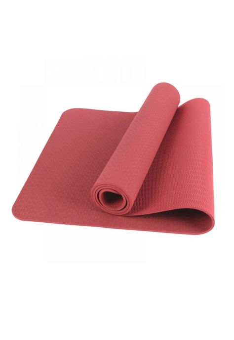 Mat Alfombrilla Yoga Pilates Ejercicio 8 MM Rojo-3