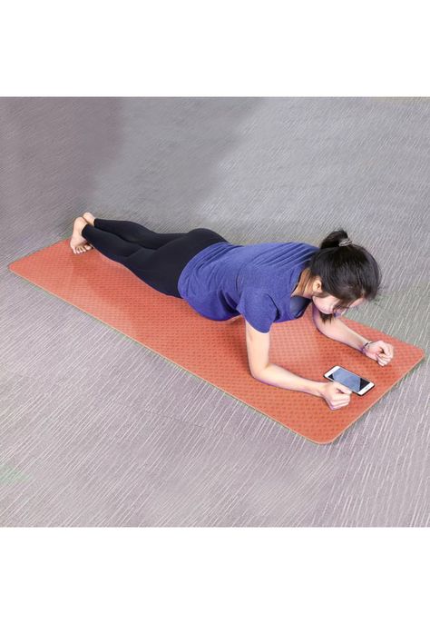 Mat Alfombrilla Yoga Pilates Ejercicio 8 MM Rojo-5
