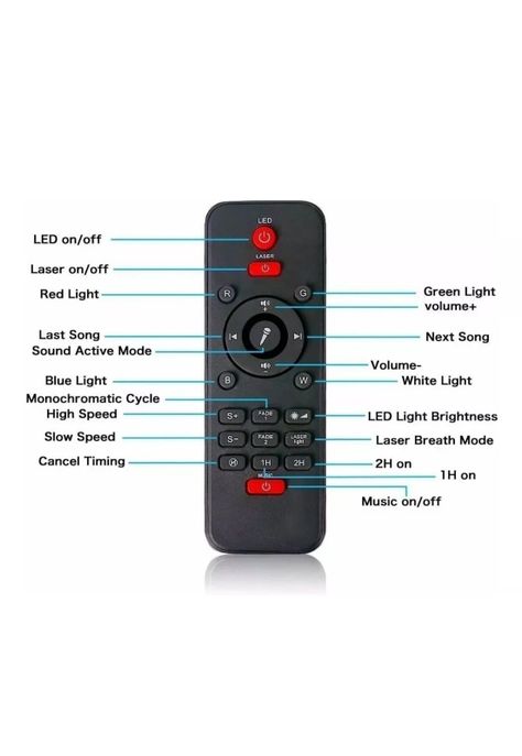 Proyector Galaxia Estrellas LED Sonido Bluetooth-3