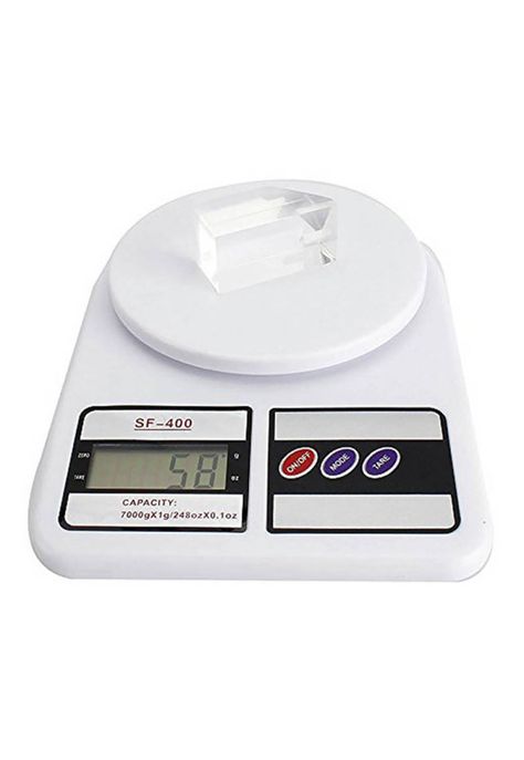 Pesa Digital Productos Cocina 10 KG Blanca-1