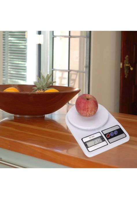 Pesa Digital Productos Cocina 10 KG Blanca-4