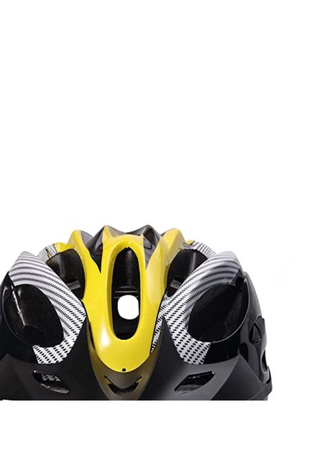 Casco Amarillo Bicicleta Profesional Full Seguridad Luz-4