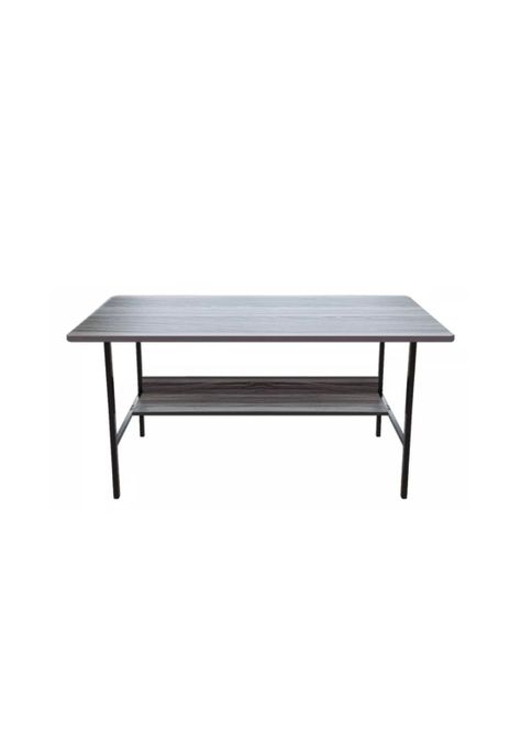 Escritorio Plano Básico Hogar Oficina 100x72 CM Negro Roble-0