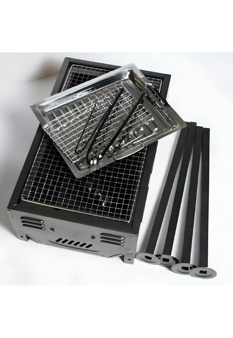 Parrilla Brasero Plegable Portátil Asado 48x48.5x30 CM-2