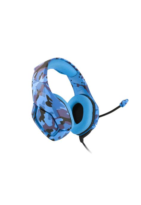 Audífonos Gamer Alámbrico Camuflaje Azul-2