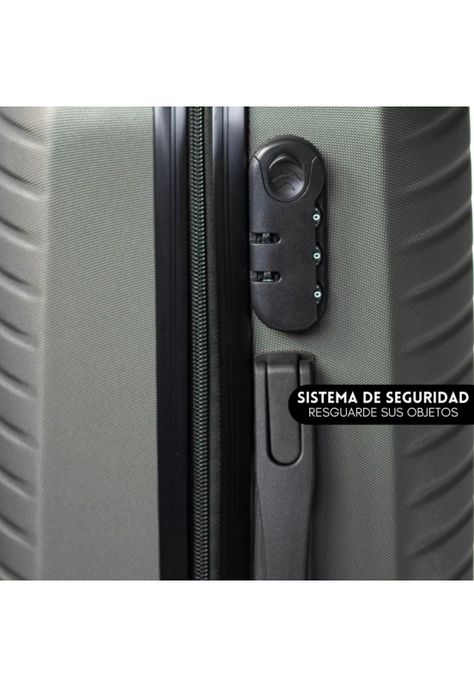 Set 3 Maletas Equipaje Cabina Ruedas - Negro-4