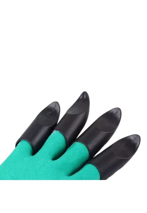 Guantes Jardinería Garras Trabajo Látex Verde-2