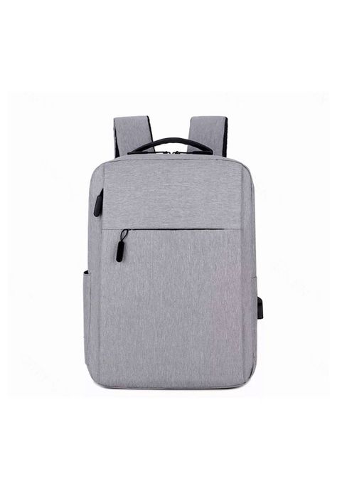 Mochila Notebook Impermeable Puerto USB 20-35 LT Gris-0