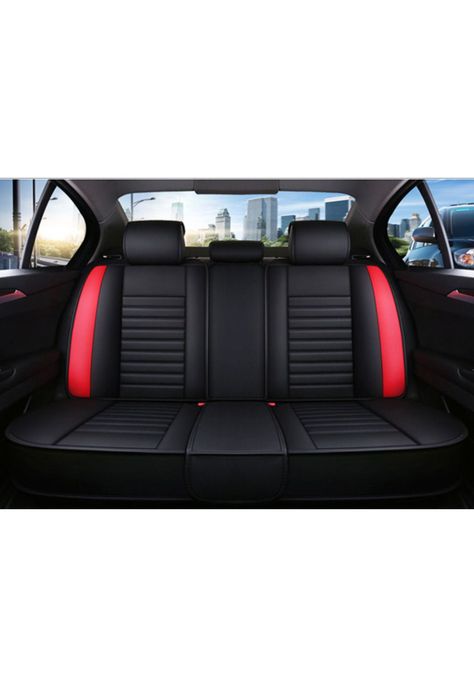 Funda Asiento Auto Deluxe Eco Cuero Milán Rojo-1