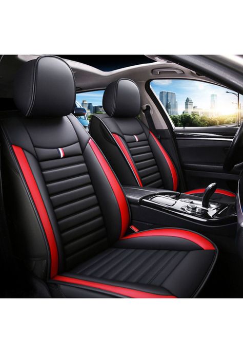 Funda Asiento Auto Deluxe Eco Cuero Milán Rojo-4